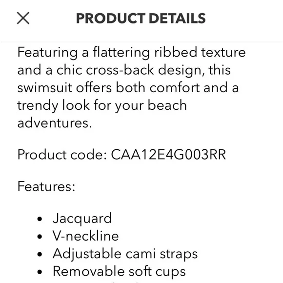 NWT CUPSHE one piece suit - Picture 10 of 11